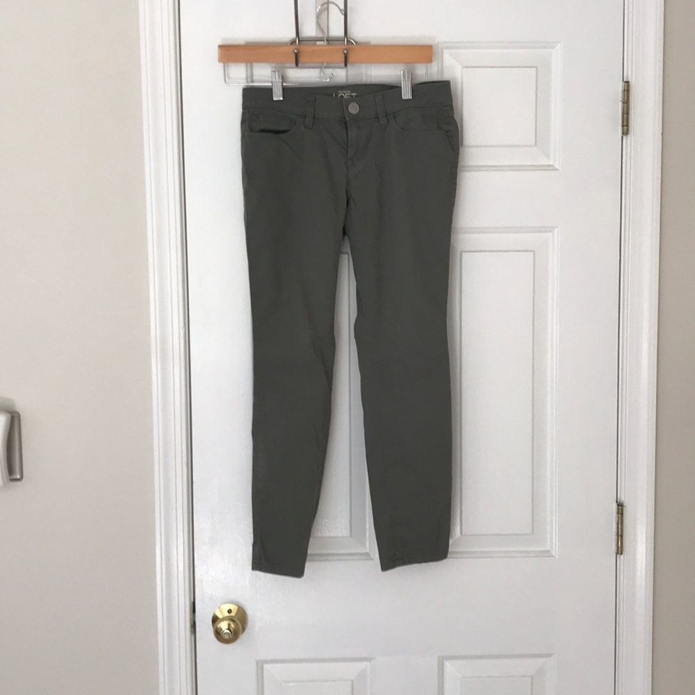 Loft modern skinny ankle - olive